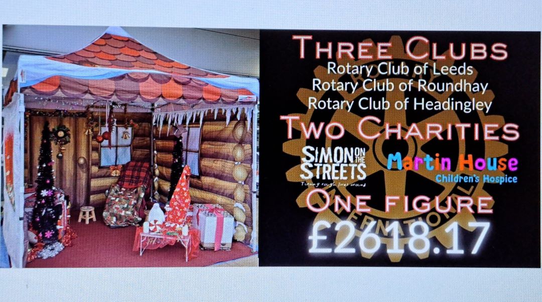 Rotary Clubs of Roundhay and Leeds Spread Joy with Second Annual Santa’s Grotto
